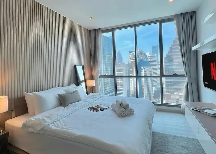 公寓 5minbtsnana/terminal21/skyviewpool/cook&wash/wifi - *