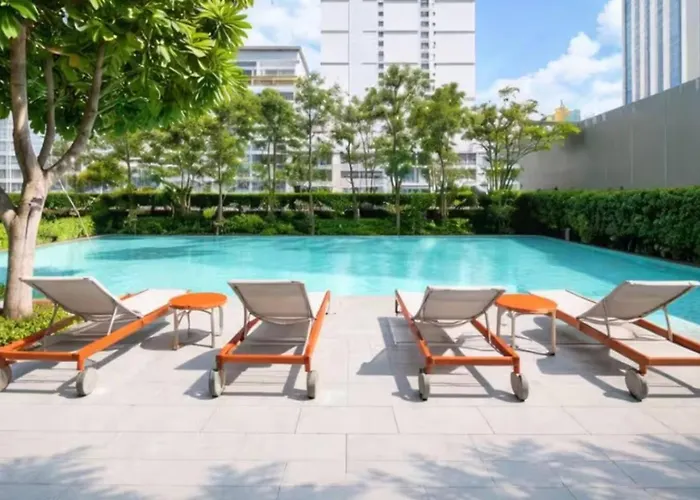 公寓 5minbtsnana/terminal21/skyviewpool/cook&wash/wifi -